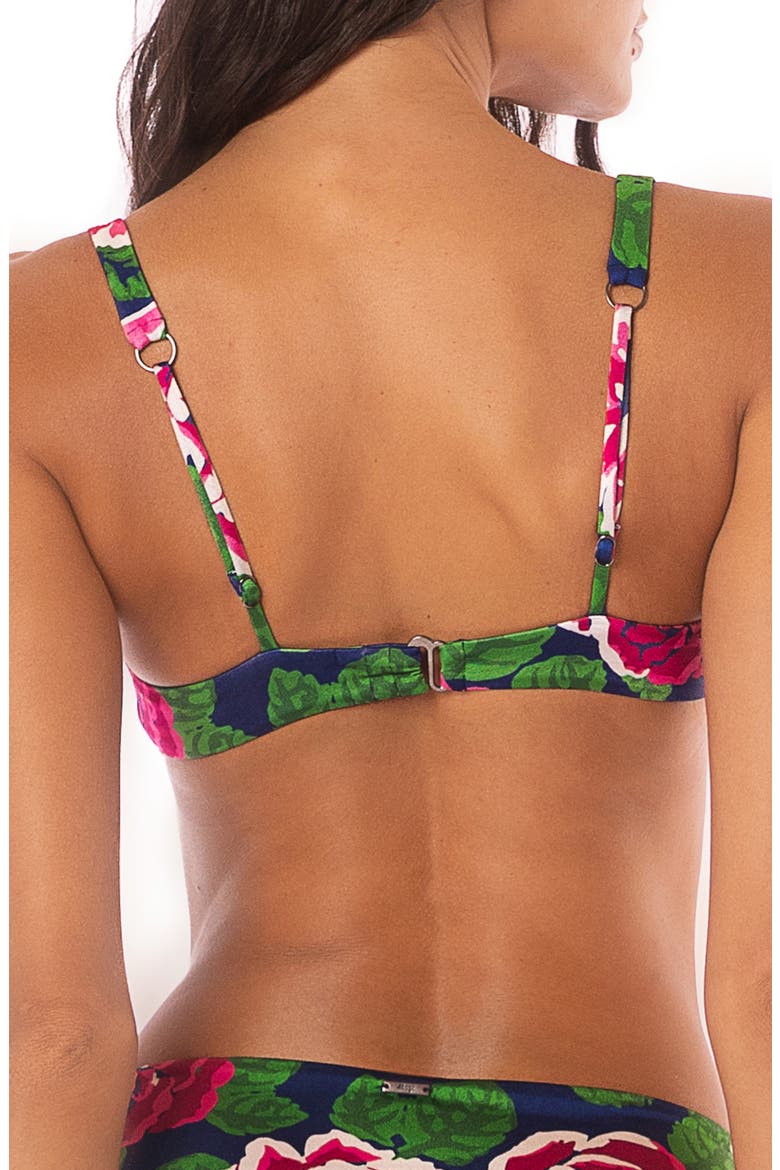 Meadow Roses Victories Reversible Bikini Top, Alternate, color, DARK BLUE