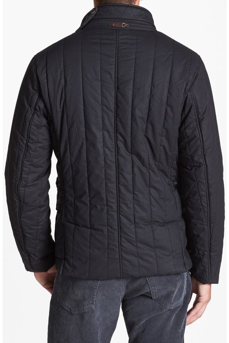 'Kereed' Quilted Jacket, Alternate, color, BLACK