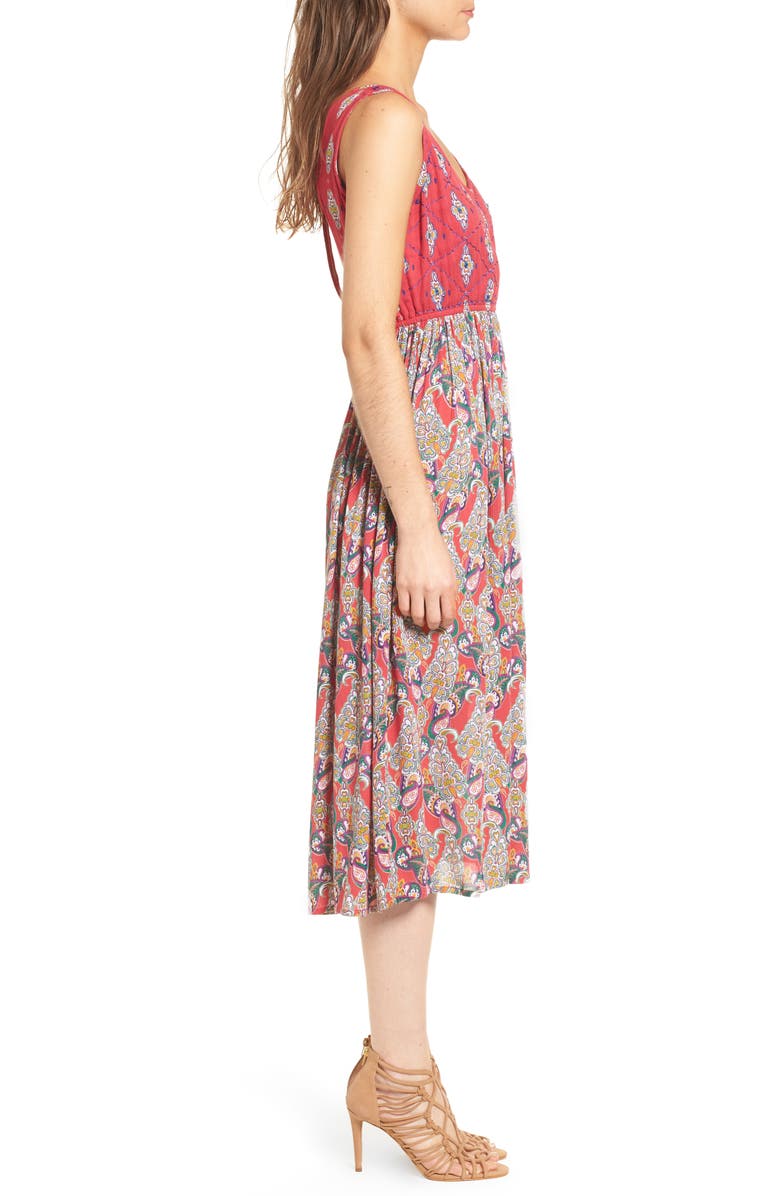 Raga Alice Cut Out Back Midi Dress, Alternate, color, 