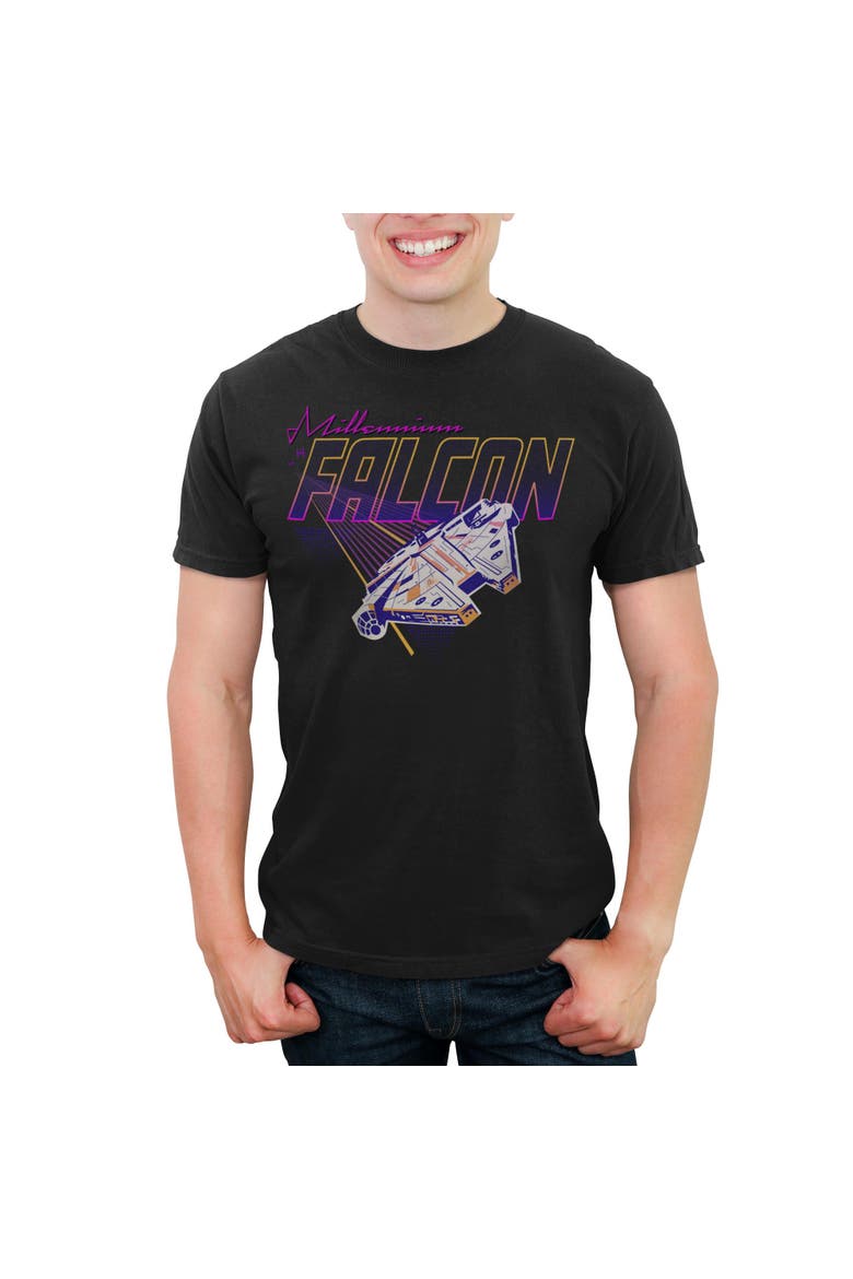 Men's Retro Millennium Falcon Race Short Sleeve Graphic T-Shirt, Main, color, Black