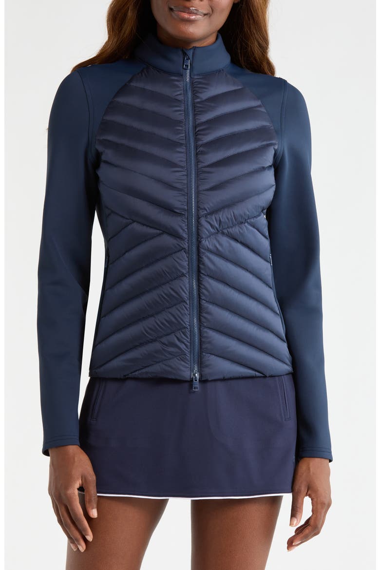 Hybrid Quilted V-Down Golf Jacket, Alternate, color, TWILIGHT
