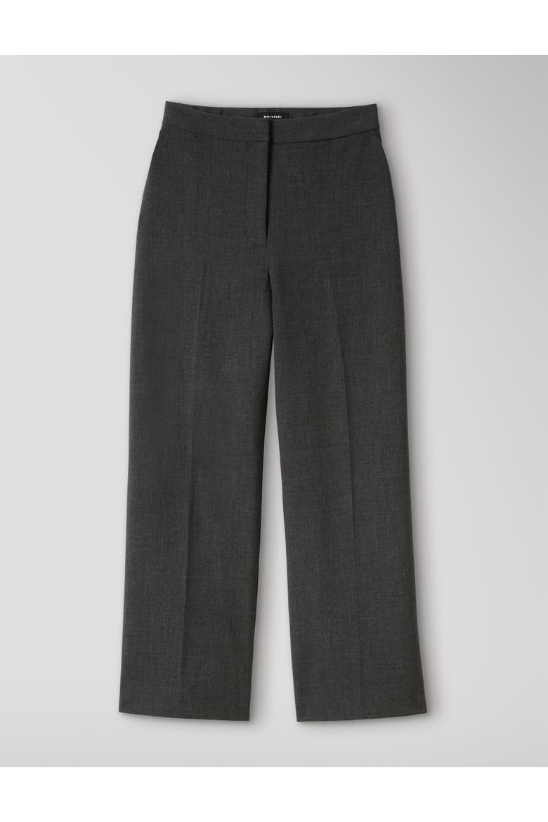 High Rise Straight Trouser, Alternate, color, Grey