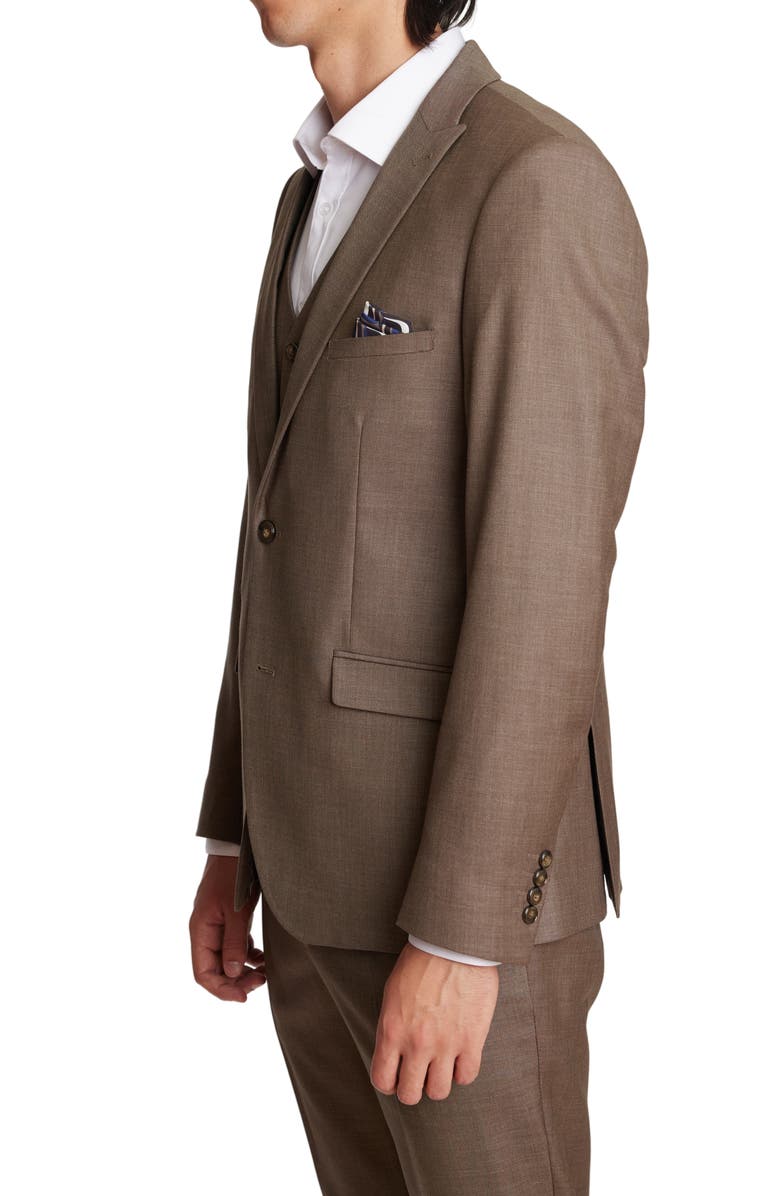 PAISLEY & GRAY Ashton Modern Fit Sport Coat, Alternate, color, Dark Khaki Shark