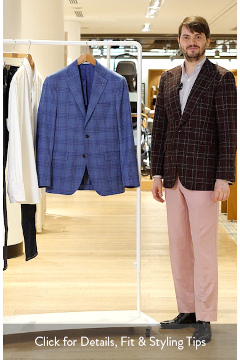 Midland Soft Constructed Plaid Stretch Wool Sport Coat video