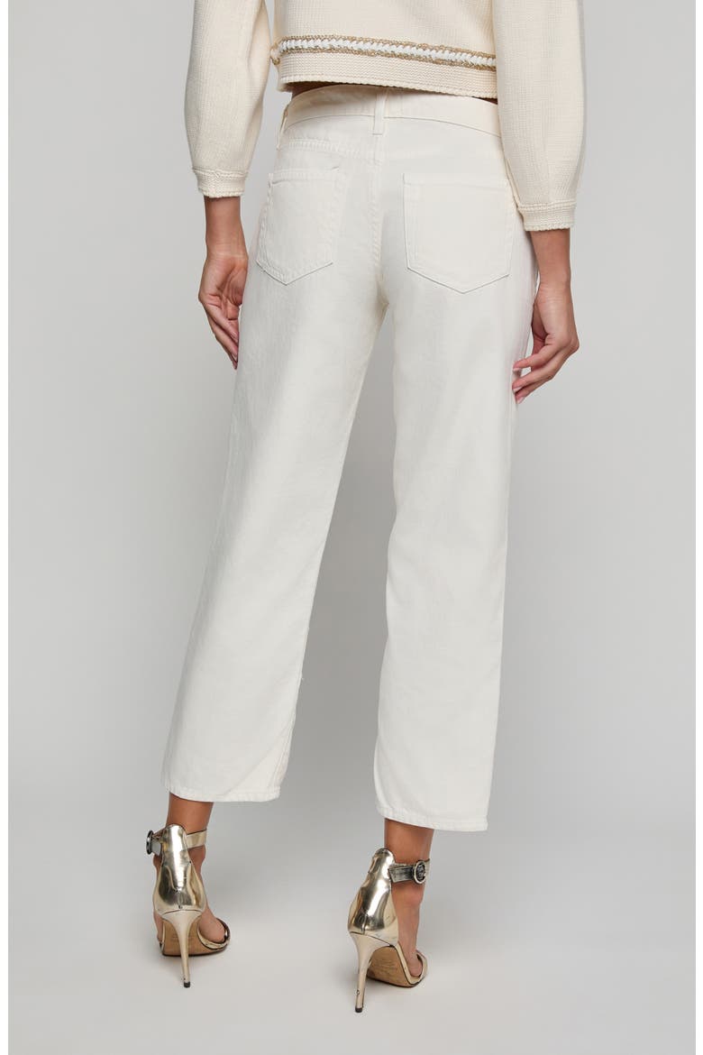 Blaine Low Rise Crop Stovepipe Jeans, Alternate, color, LIGHT ECRU DEST