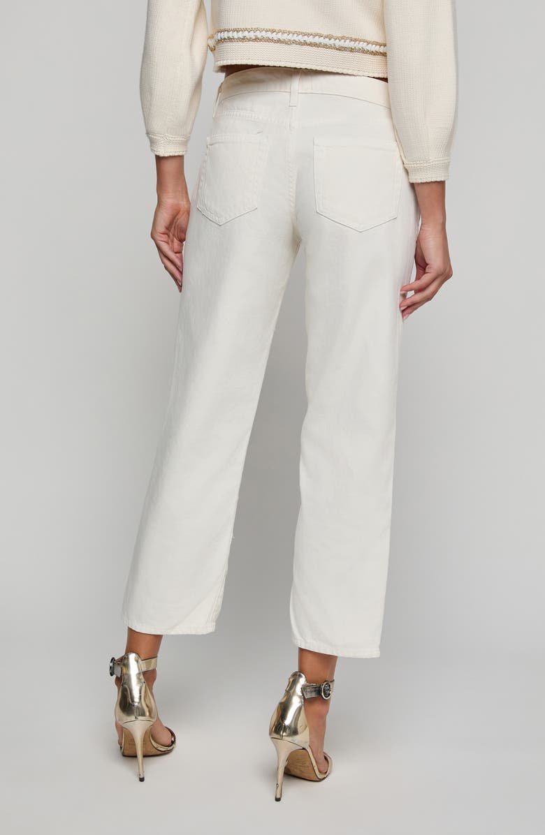 L'AGENCE Blaine Low Rise Crop Stovepipe Jeans, Alternate, color, Light Ecru Dest
