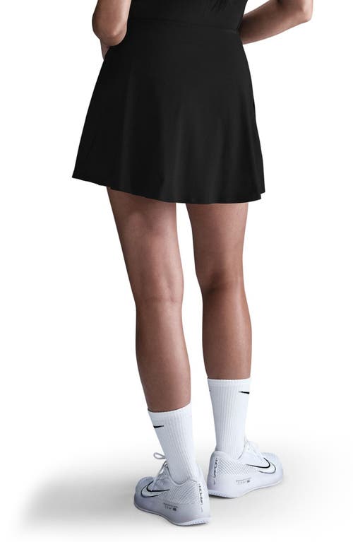 Nike Victory Dri-fit Mid-rise Tennis Skort In Black/white