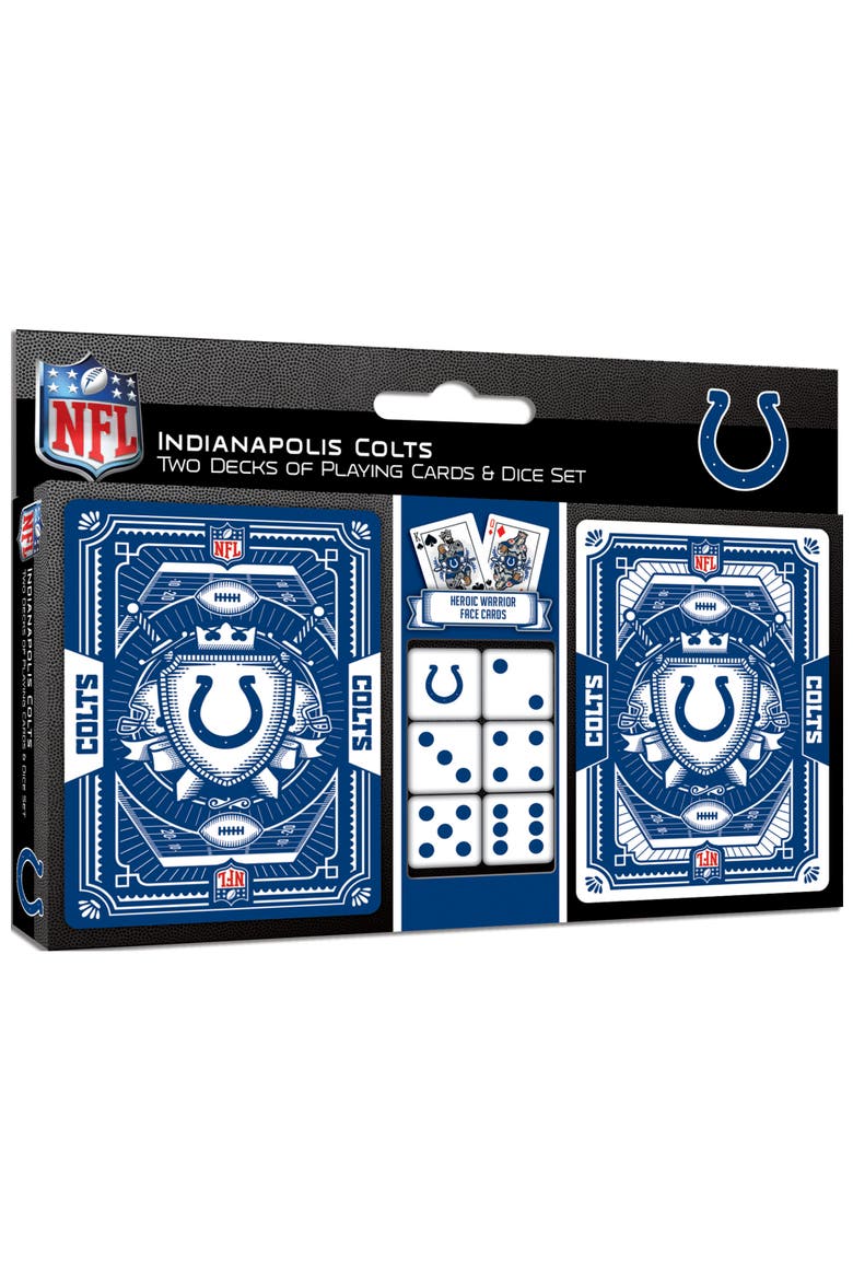 Indianapolis Colts Playing Cards & Dice, Main, color, Multicolor