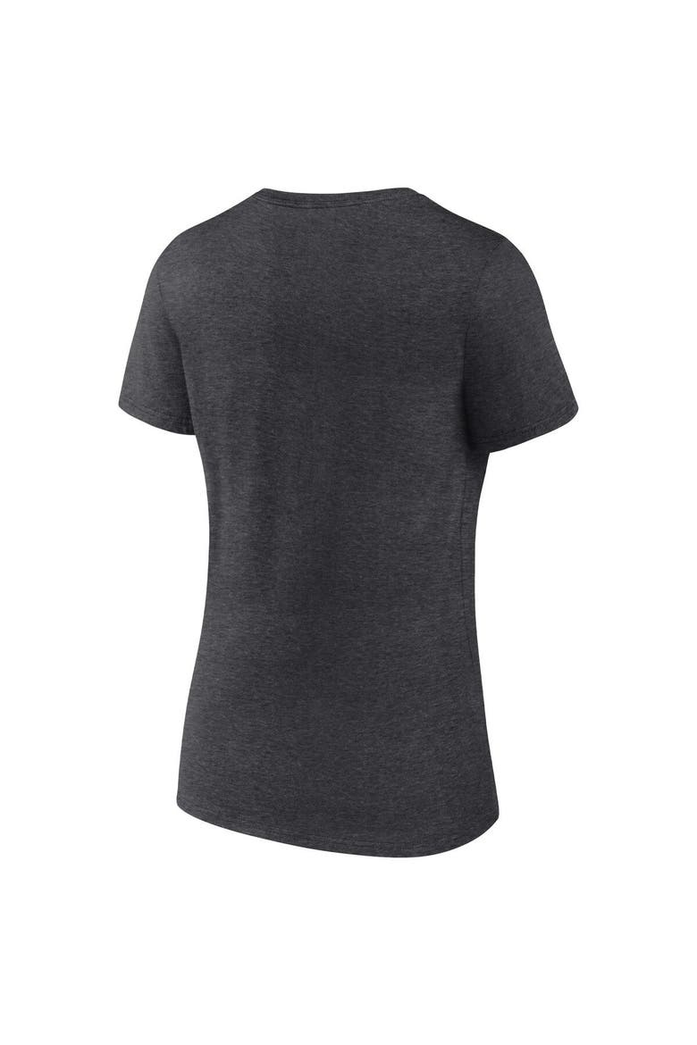 Women's Fanatics Branded Heathered Charcoal Kentucky Wildcats 2022 SEC Women's Basketball Conference Tournament Champions Locker Room V-Neck T-Shirt, Alternate, color, Heather Charcoal