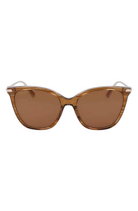 Roseau 55mm Rectangular Sunglasses