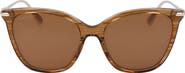 Longchamp Roseau 55mm Rectangular Sunglasses