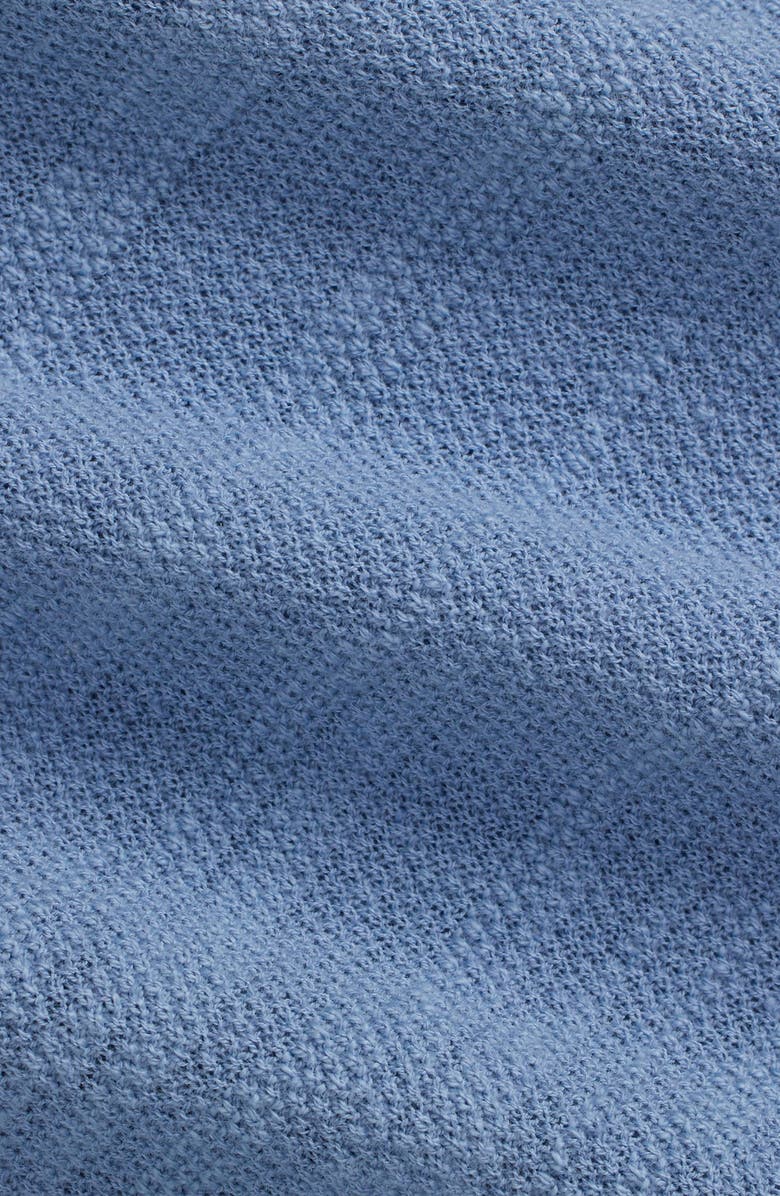 Polo Ralph Lauren Textured Short Sleeve Cotton & Linen Button-Up Shirt, Alternate, color, 