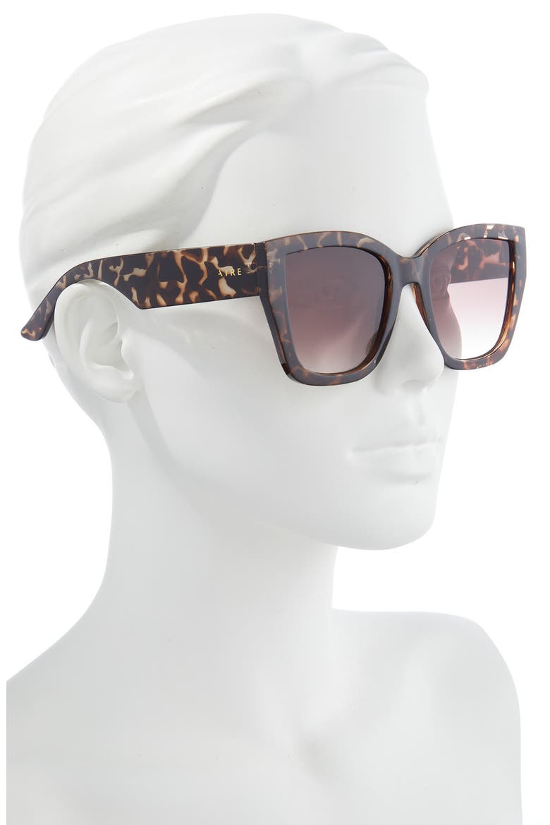 Haedus 53mm Gradient Square Sunglasses, Alternate, color, ROSE TORT / WARM SMOKE GRAD