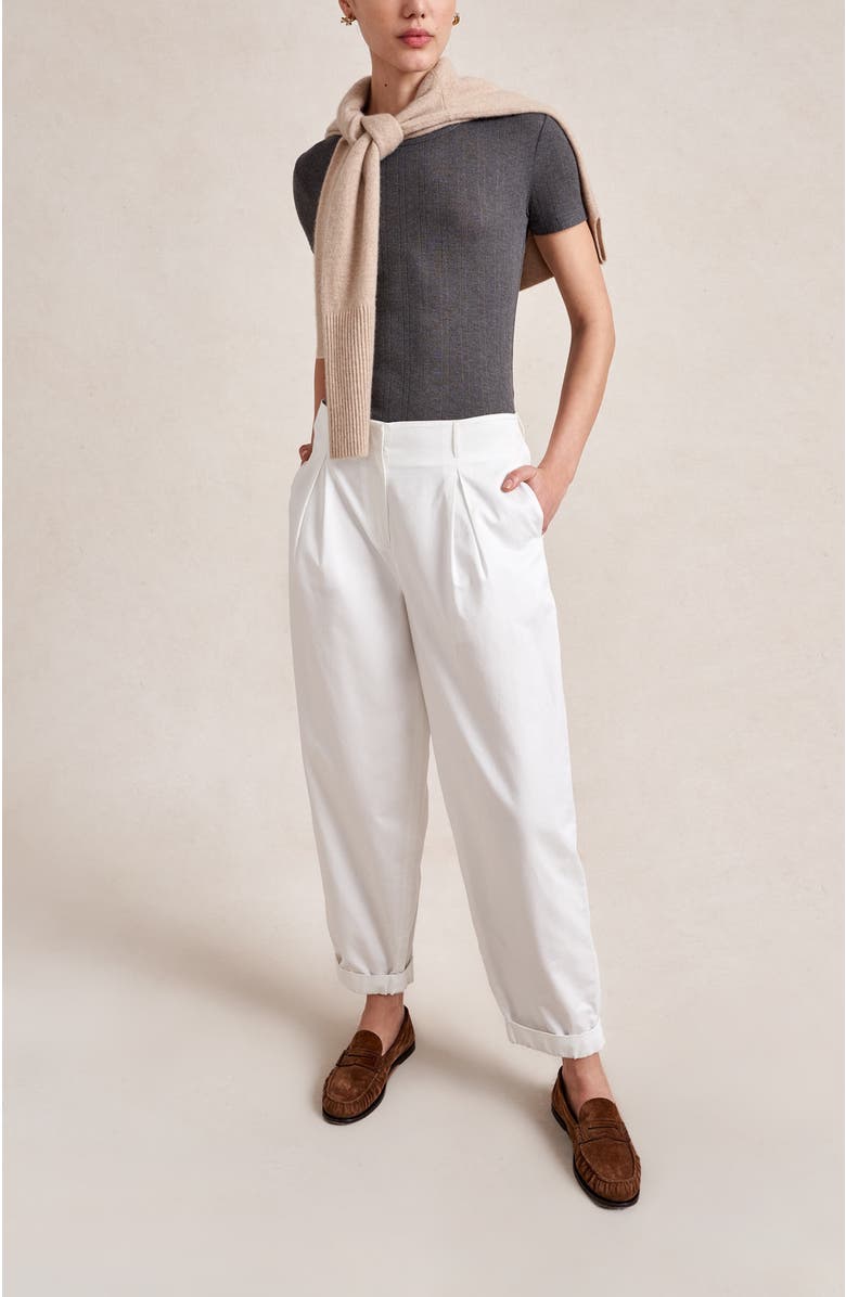 La Ligne Conrad Trouser, Alternate, color, White