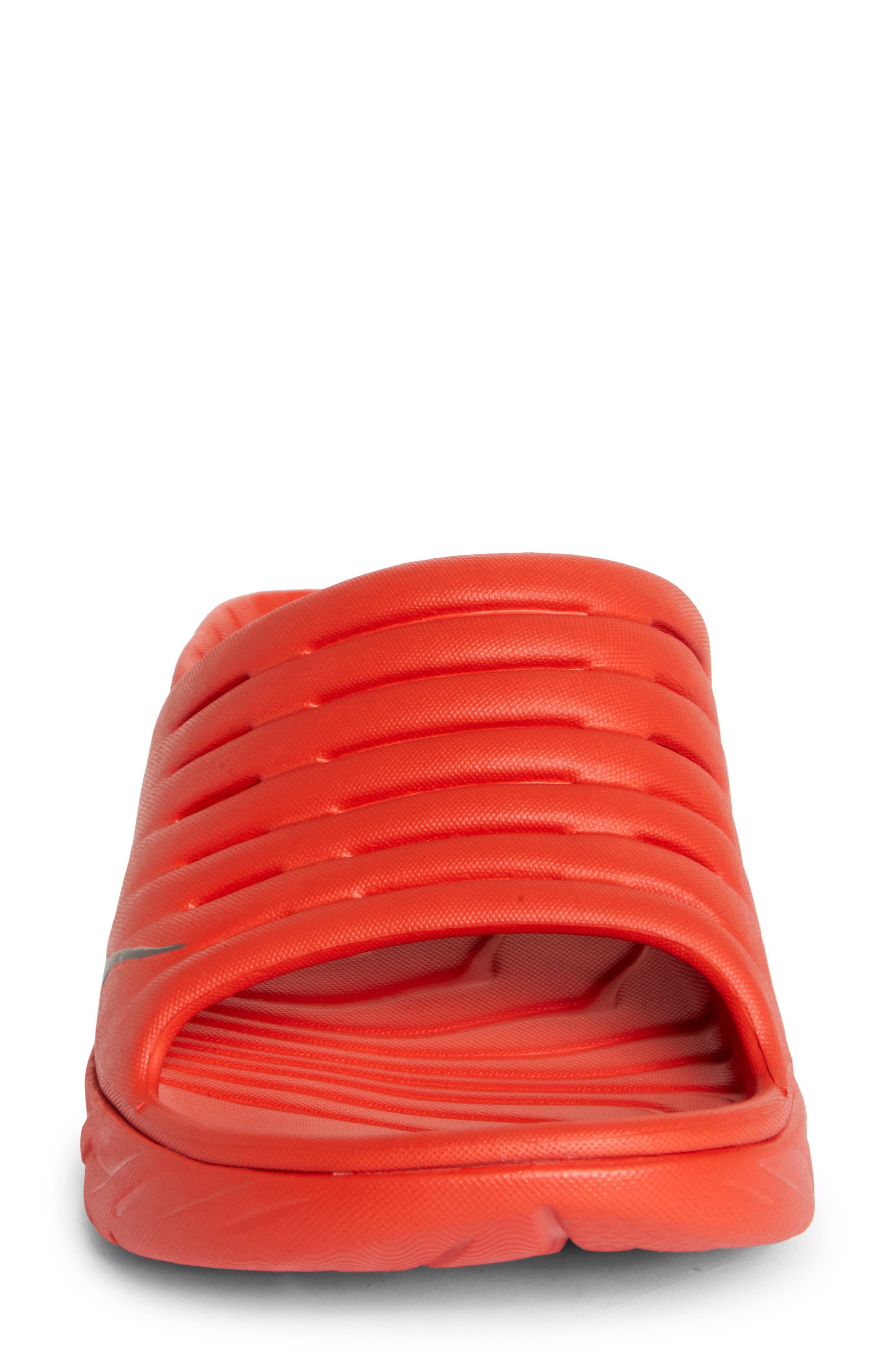 Gender Inclusive Ora Recovery Slide Sandal, Alternate, color, FIESTA / CASTLEROCK