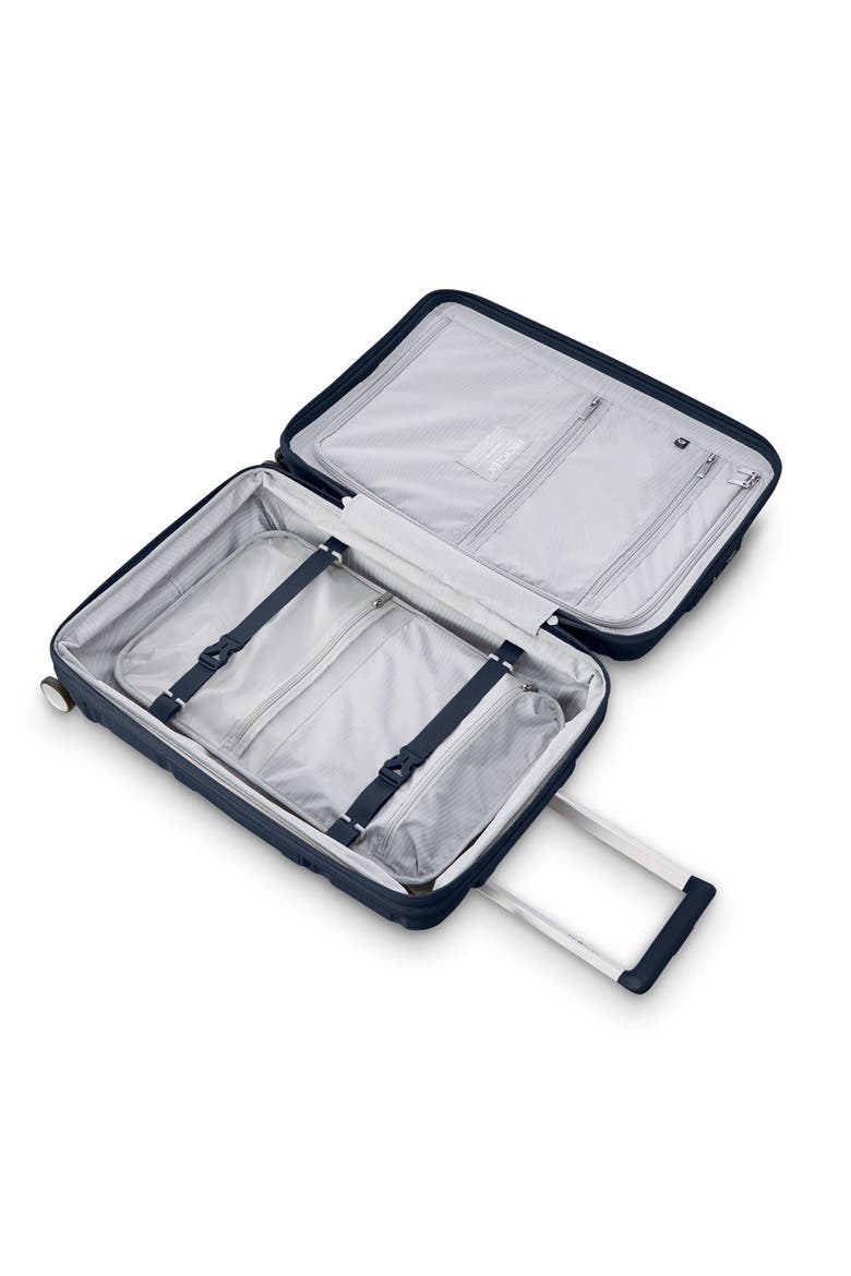 Outline Pro 21" Carry On Spinner Luggage, Alternate, color, Midnight Blue
