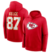 Nike Men's Nike Travis Kelce Red Kansas City Chiefs Name & Number Hoodie
