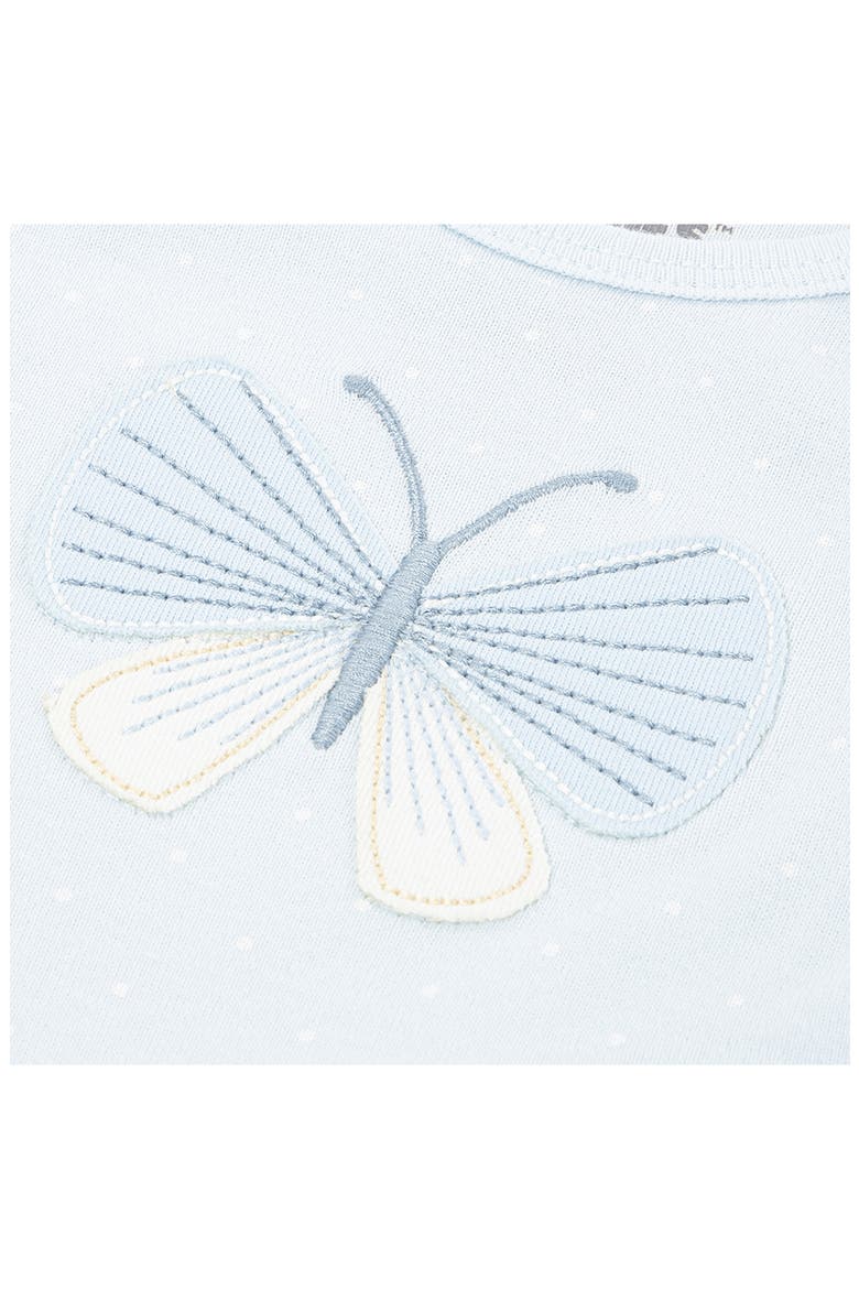 3-Piece Organic Cotton Bodysuits & Headband Set, Alternate, color, HUGGIES BALLAD BLUE
