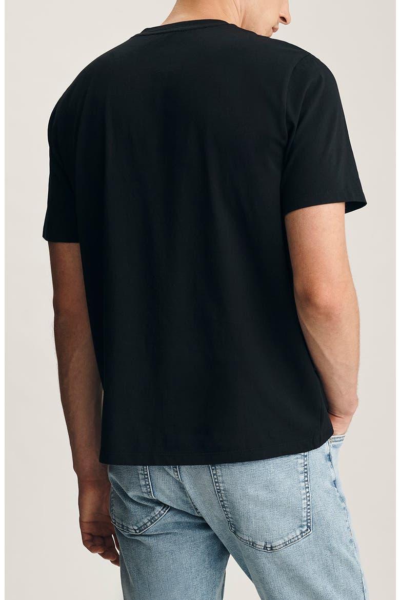 Cotton Crewneck T-Shirt, Alternate, color, BLACK