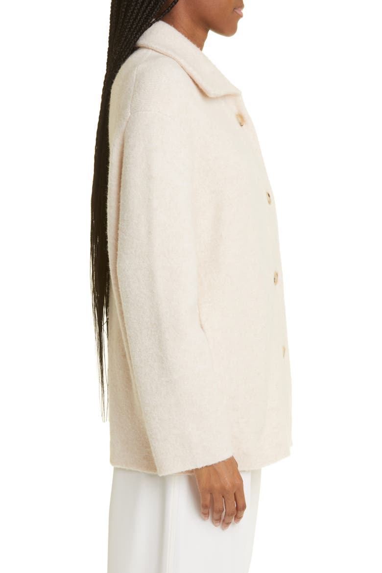 Spread Collar Button Cardigan, Alternate, color, HEATHER ENOKI