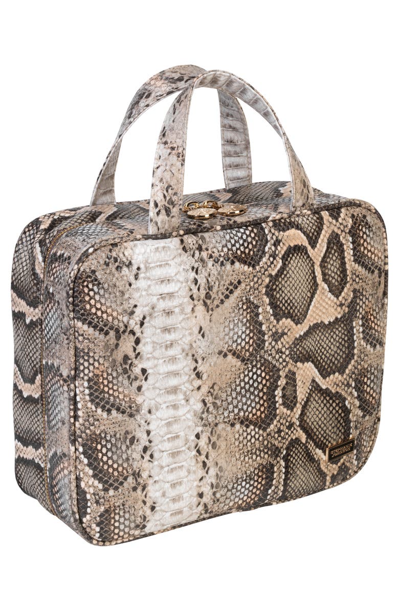 Stephanie Johnson Java Coffee Martha Cosmetics Briefcase, Alternate, color, 