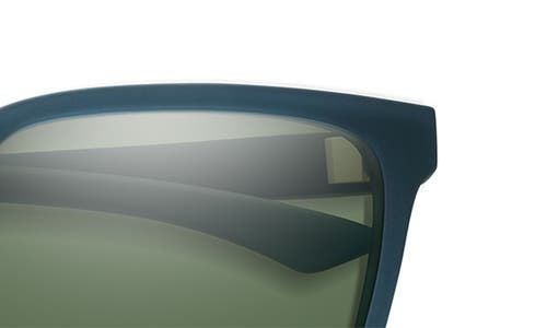 Smith Shoutout Core 57mm Chromapop™ Polarized Square Sunglasses In Pacific Crystal/gray Green