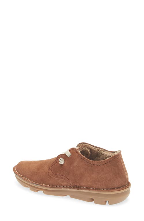 On Foot Silken Faux Fur Lined Sneaker In Brown