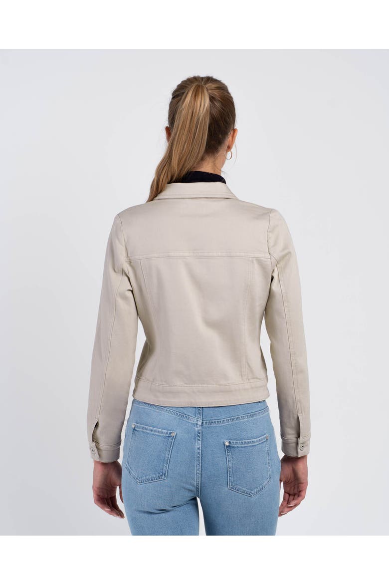 Darla Denim Jacket, Alternate, color, Marble Stone