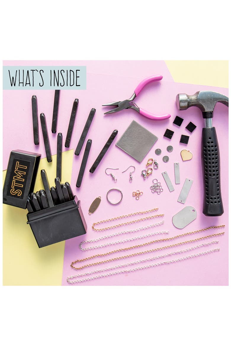 DIY Hand Stamped Jewelry Kit, Alternate, color, MULTI