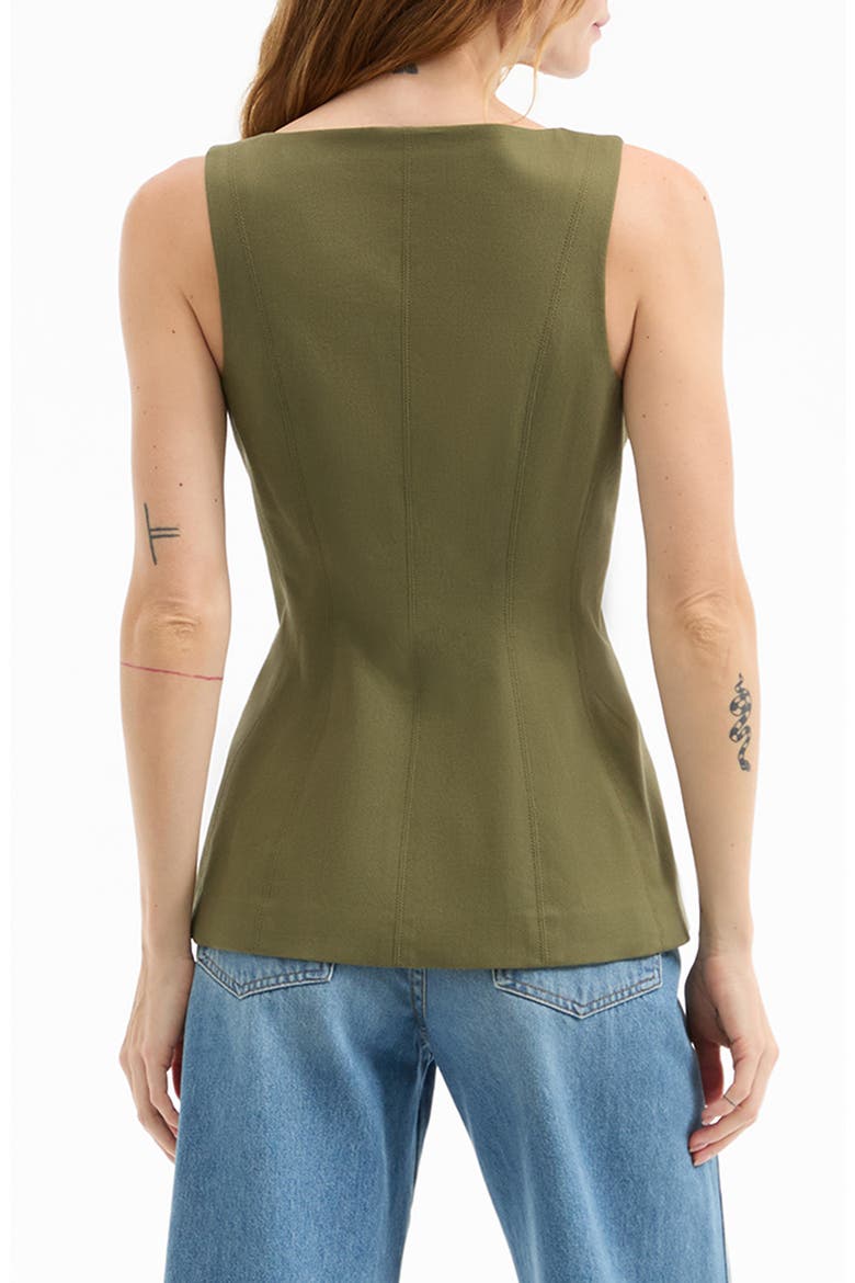 Avalina Vest, Alternate, color, STONE ARMY