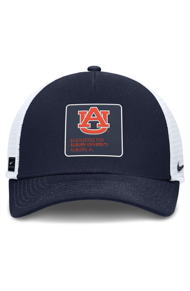 Nike Men's Nike  Navy Auburn Tigers 2025 On-Field Rise Engineered Dri-FIT Trucker Adjustable Hat, Alternate, color, 
