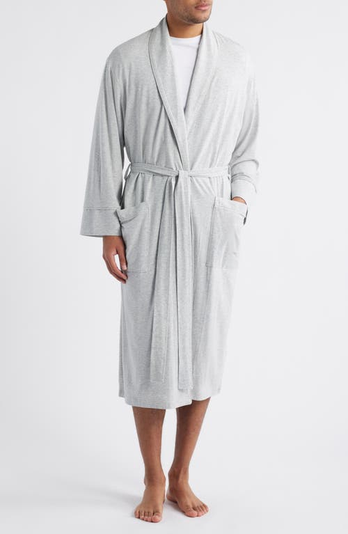 Daniel Buchler Shawl Collar Heathered Cotton & Modal Blend Robe