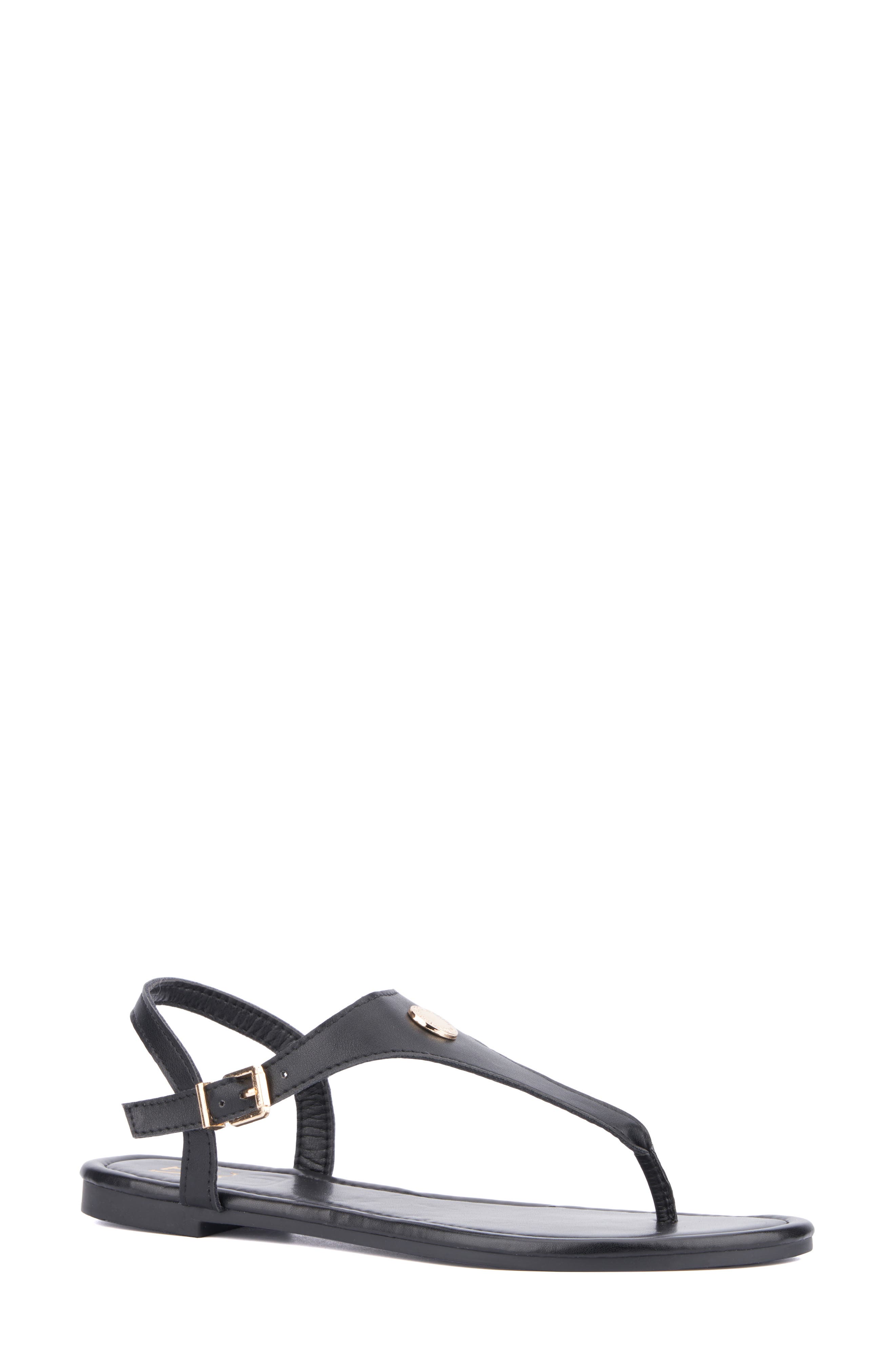 NEW YORK AND COMPANY Nari T-Strap Sandal, Main, color, 