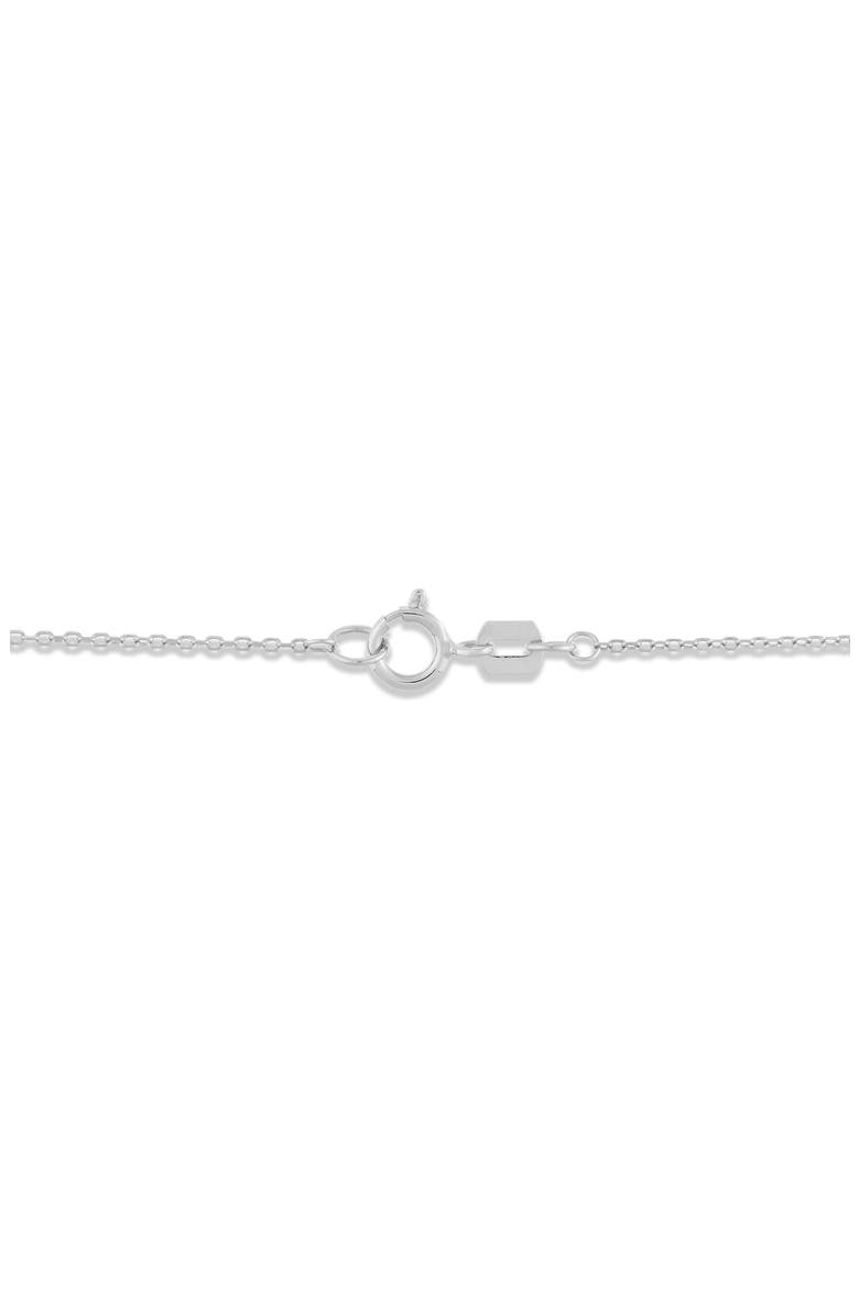 14K White Gold Puffed Cross Pendant Necklace, Alternate, color, WHITE GOLD