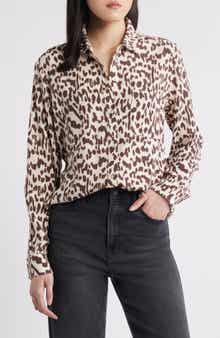 Rails Josephine Jaguar Print Button-Up Shirt