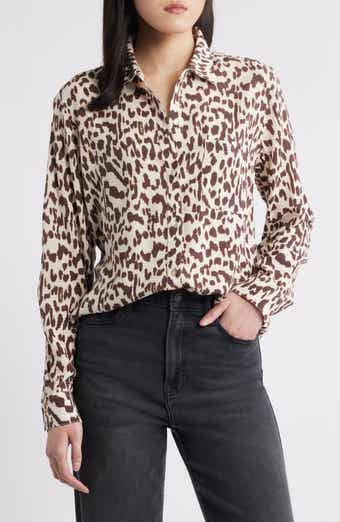 Rails Josephine Jaguar Print Button-Up Shirt