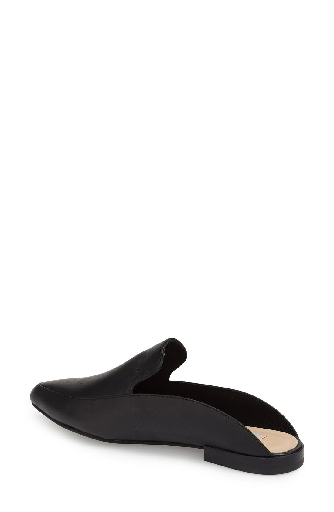 'Capri' Mule, Alternate, color, BLACK LEATHER