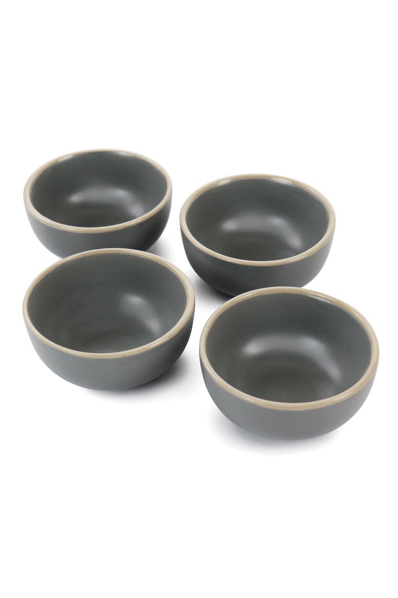 Rockaway 4 Piece 3.5in Fruit Bowl Set, Alternate, color, Gray