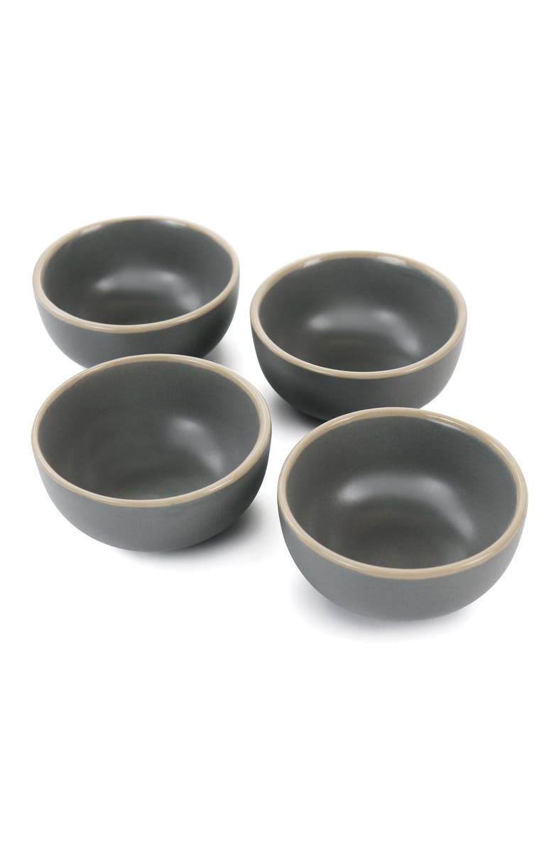 Gibson Home Rockaway 4 Piece 3.5in Fruit Bowl Set, Alternate, color, Gray