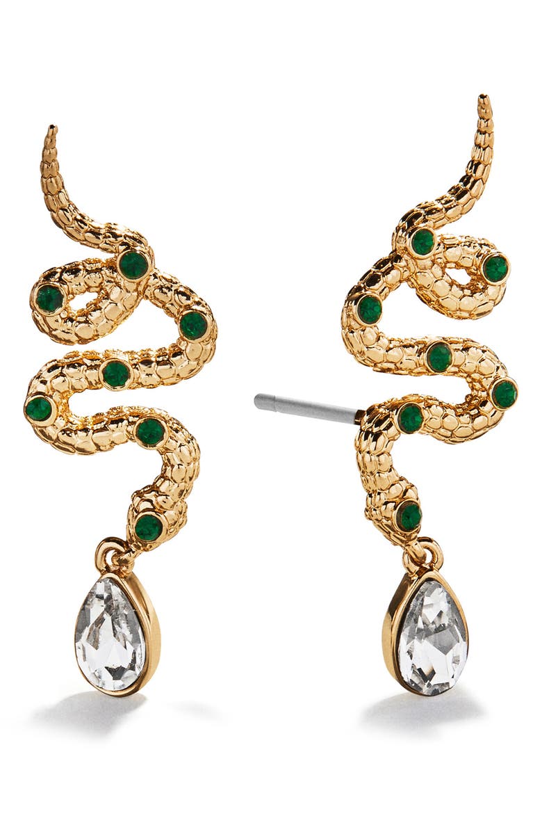 BaubleBar Venom & Vibes Set of 2 Earrings, Alternate, color, Gold