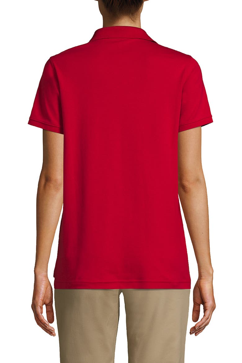 School Uniform  Short Sleeve Interlock Polo Shirt, Alternate, color, Red