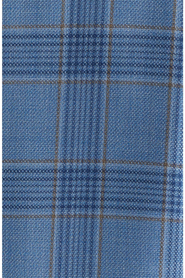 Light Blue Plaid Wool Sport Coat, Alternate, color, BLUE
