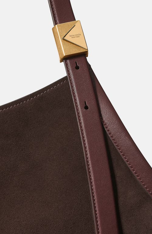 Kate Spade New York Extra Large Deco Suede Tulip Tote In Brown
