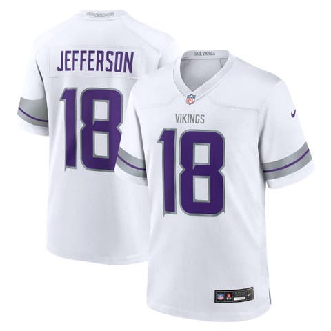 Youth Nike Justin Jefferson White Minnesota Vikings Game Jersey