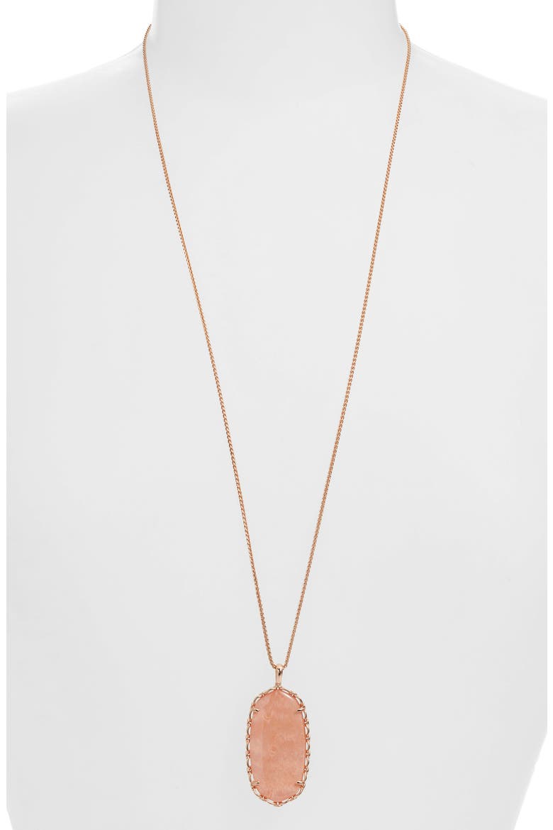 Reid Macramé Pendant Necklace, Main, color, RSG BLUSH WOOD