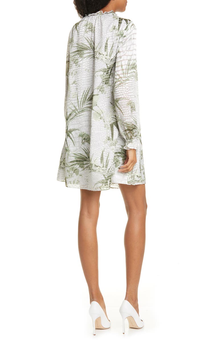 Ted Baker London Glimmah Highland Floral Long Sleeve Shift Dress, Alternate, color, 