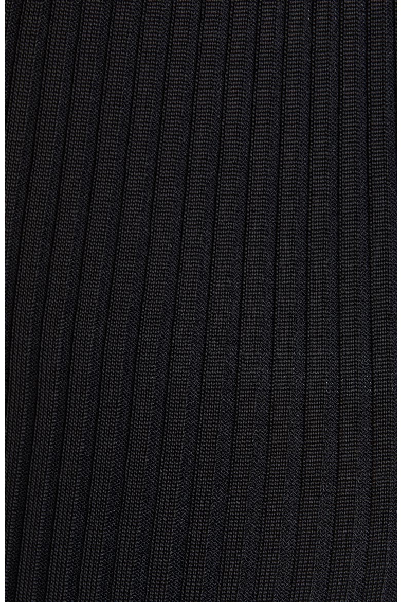 Wide Ribbed Ankle Pants, Alternate, color, BLACK