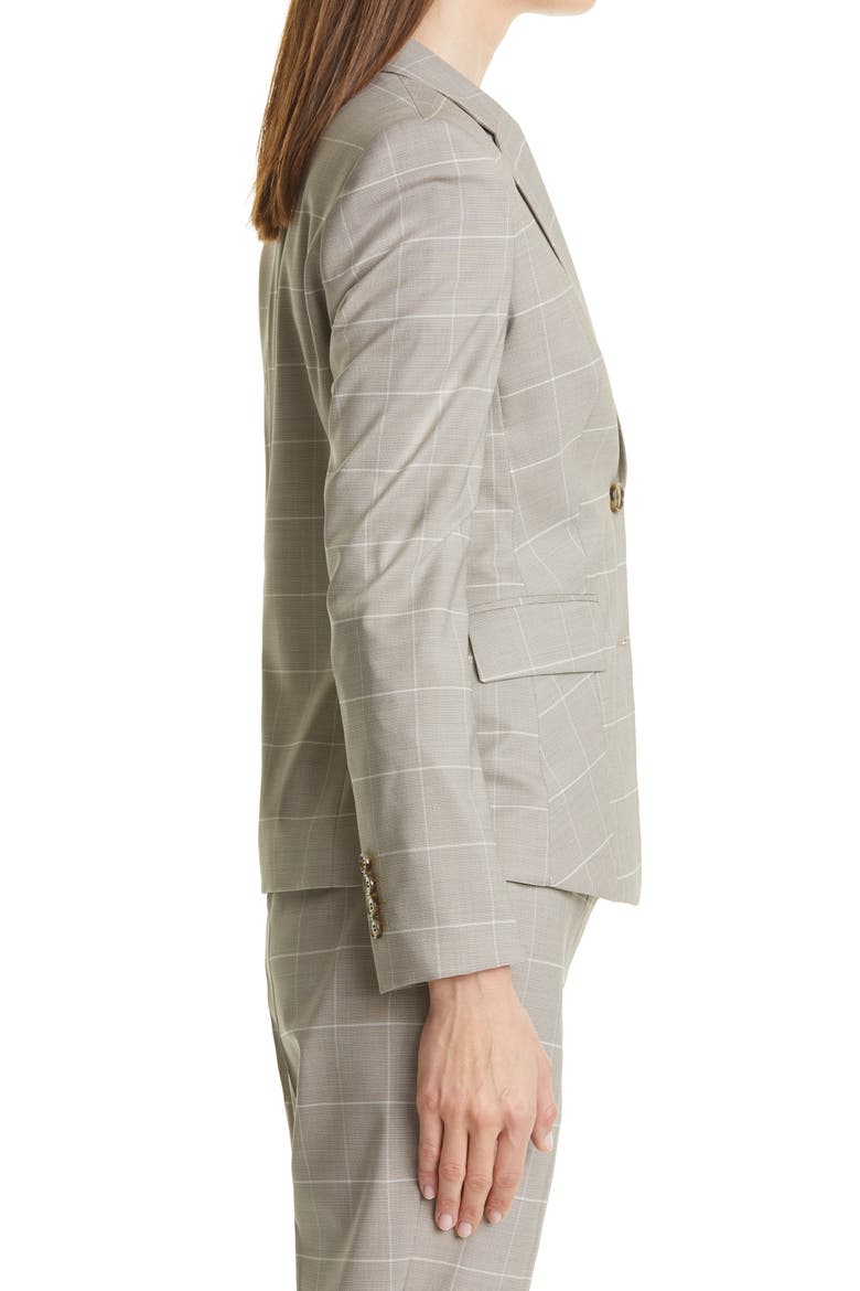 Jabielle Wool & Silk Suit Jacket, Alternate, color, SAND FANTASY