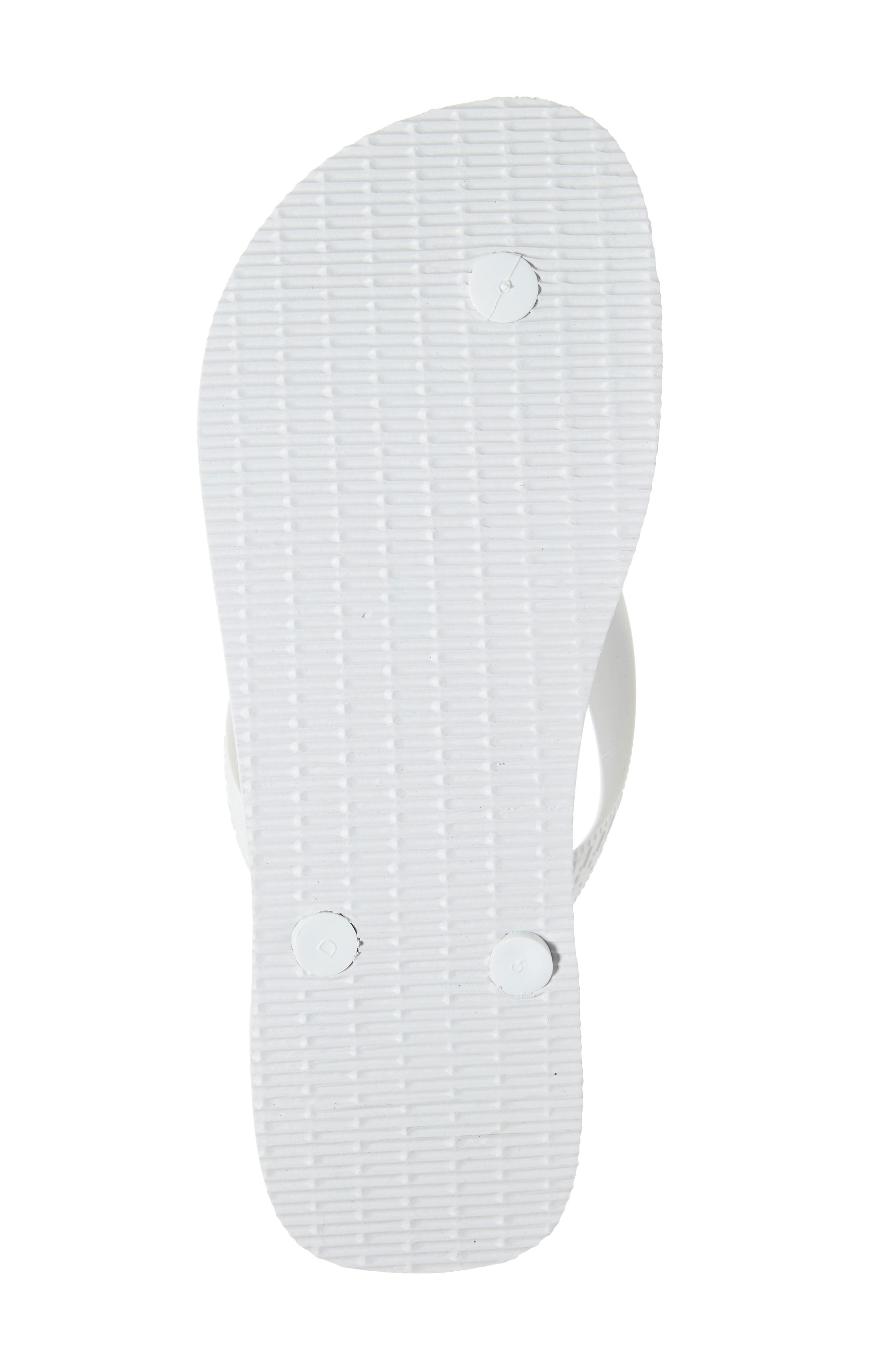 Havaianas Brazil Stripe Flip-Flop, Alternate, color, White