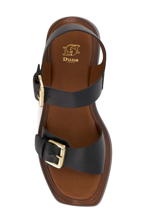 Dune London Loells Platform Sandal In Black